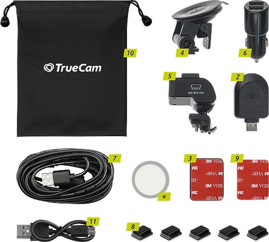 TrueCam A5s - Packungsinhalt