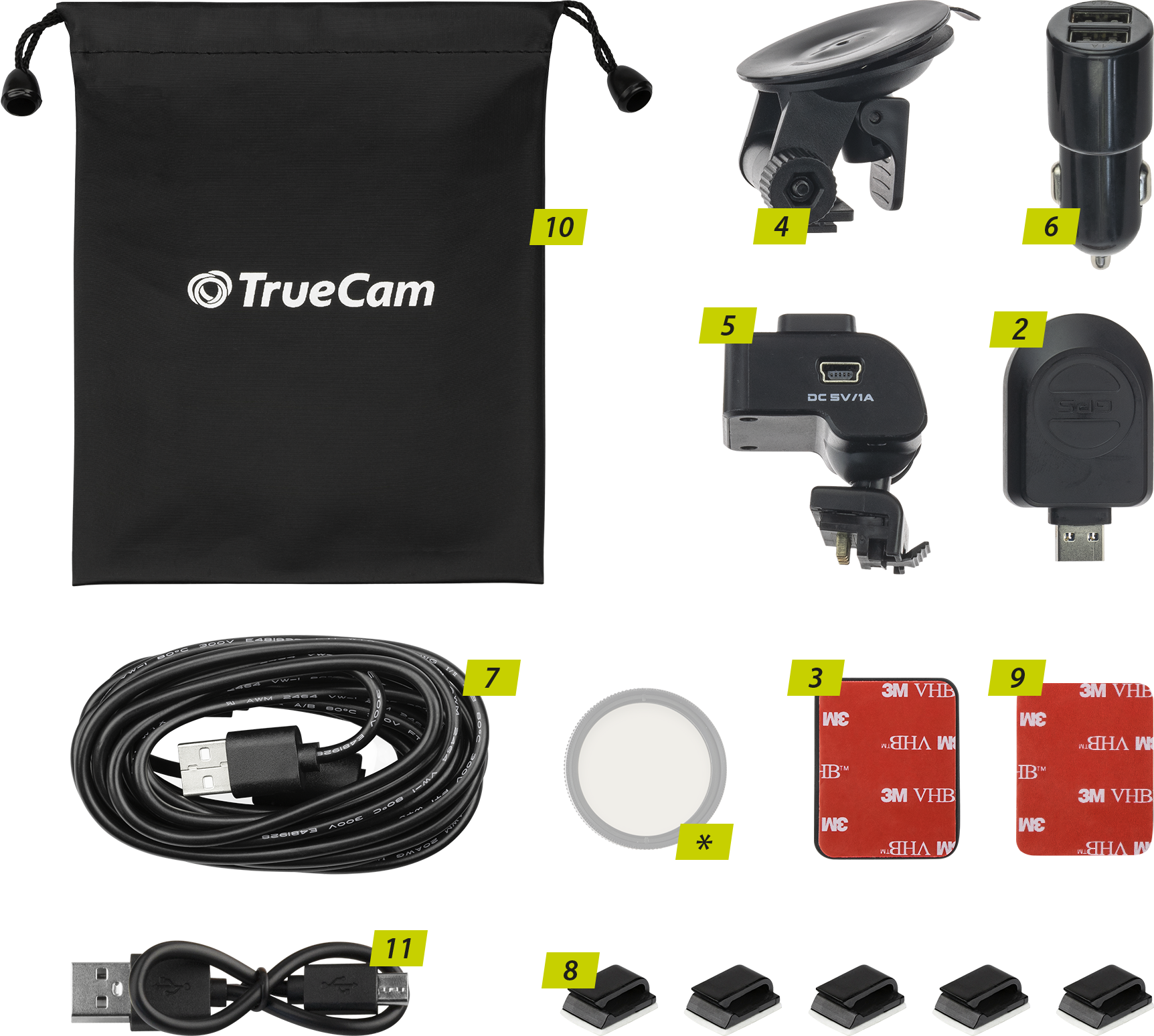 Truecam A7s 1x Antireflex Anti-Shock Displayschutzfolie 