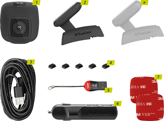 TrueCam H5 - Packungsinhalt