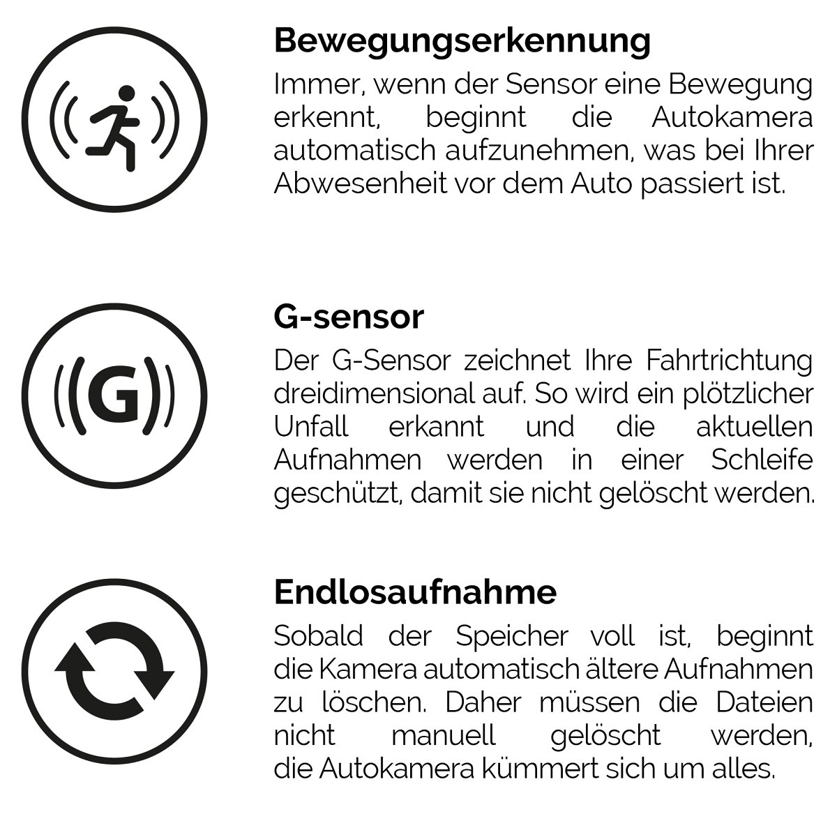 Hat alles, was eine richtige Autokamera haben soll
